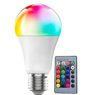 Magic Lighting RGB Color Changing LED Light Bulb with 24-Key Remote Control